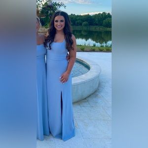 SHOW ME YOUR MUMU - Paris Gown ~ Steel Blue Stretch